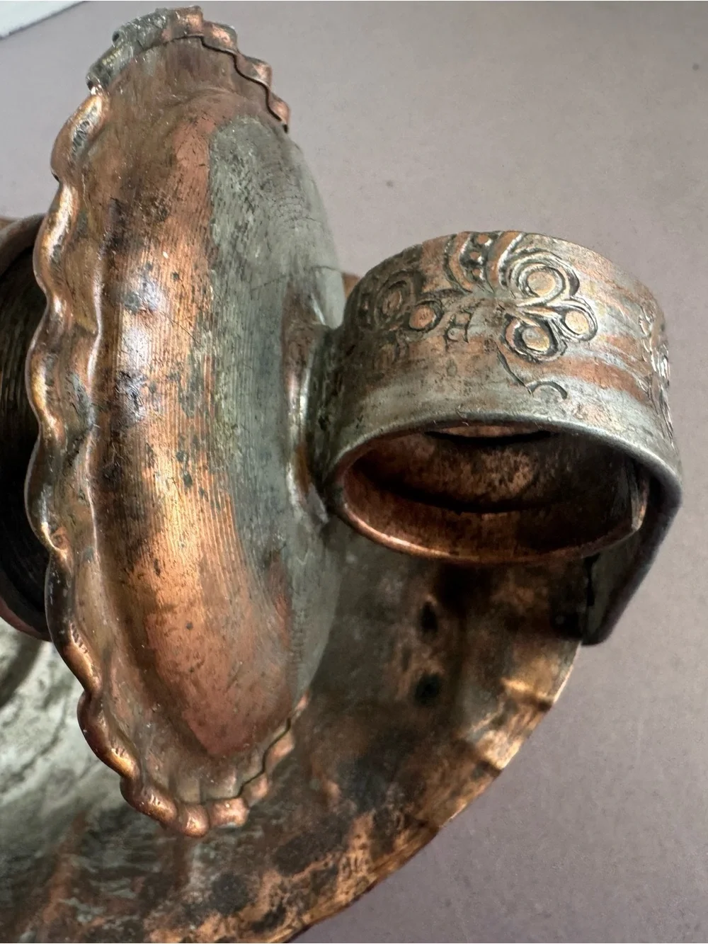 Antique-Style Arab Hammered Decorative Candle Holder